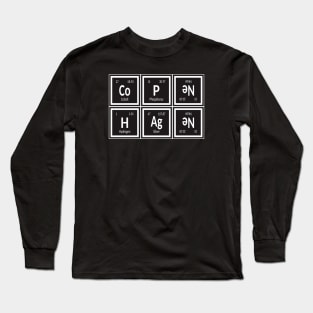 Copenhagen City | Periodic Table of Elements Long Sleeve T-Shirt